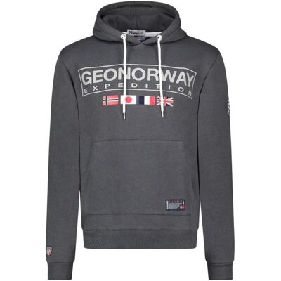 Geographical Norway Great DB 317 M sweatshirt WY8615H/GN-Gris foncé, Carte géographique - Publicité Geographical Norway Great DB 317 M sweatshirt WY8615H/GN-Gris foncé, Carte géographique - Publicité