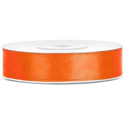 Partydeco, Emballage cadeau, Satin Ribbon, orange, 12mm/25m (1 pc. / 25 lm) (1x) - Publicité Partydeco, Emballage cadeau, Satin Ribbon, orange, 12mm/25m (1 pc. / 25 lm) (1x) - Publicité