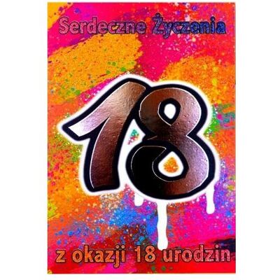 Trend, Carte de vœux + papier à lettres, Glückwunschkarte zum Geburtstag 18 TS40 - Publicité Trend, Carte de vœux + papier à lettres, Glückwunschkarte zum Geburtstag 18 TS40 - Publicité