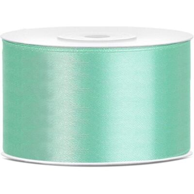 Partydeco, Emballage cadeau, Ruban de satin 38mm Mint (25m) (1x) - Publicité Partydeco, Emballage cadeau, Ruban de satin 38mm Mint (25m) (1x) - Publicité