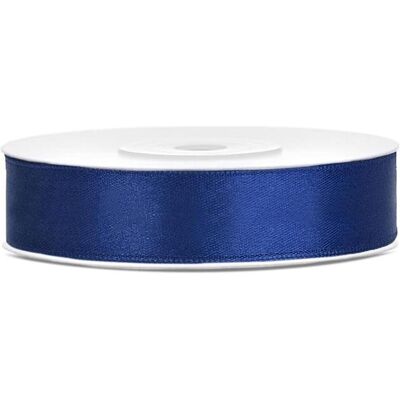 Partydeco, Emballage cadeau, Satin Ribbon, bleu marine, 12mm/25m (1 pc. / 25 lm) (1x) - Publicité Partydeco, Emballage cadeau, Satin Ribbon, bleu marine, 12mm/25m (1 pc. / 25 lm) (1x) - Publicité