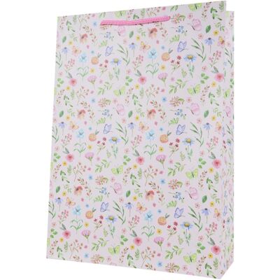 Idena, Emballage cadeau, Geschenktasche Blumen Kraftpapier 140g/m² rosa 25x34,5x8,5cm - Publicité Idena, Emballage cadeau, Geschenktasche Blumen Kraftpapier 140g/m² rosa 25x34,5x8,5cm - Publicité