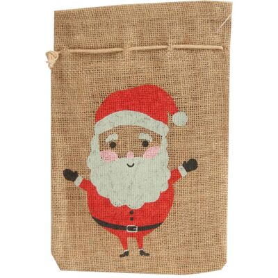 Folia, Emballage cadeau, Sac en jute de Saint-Nicolas (1x) - Publicité Folia, Emballage cadeau, Sac en jute de Saint-Nicolas (1x) - Publicité