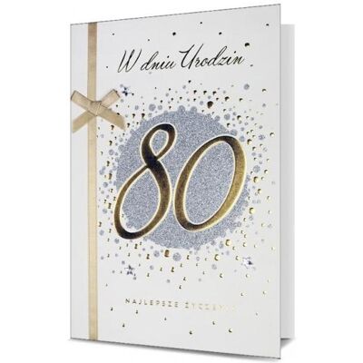 Nuance, Carte de vœux + papier à lettres, Karte B6 Geburtstag 80 HM200-2422 - Publicité Nuance, Carte de vœux + papier à lettres, Karte B6 Geburtstag 80 HM200-2422 - Publicité