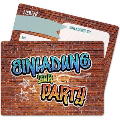 Papierdrachen, Carte de vœux + papier à lettres, Geburtstags Einladungskarte Jugendlich Jungen (12 pcs) - Publicité Papierdrachen, Carte de vœux + papier à lettres, Geburtstags Einladungskarte Jugendlich Jungen (12 pcs) - Publicité