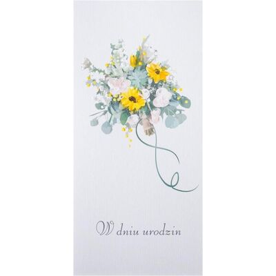 MAK, Carte de vœux + papier à lettres, DL U21 Geburtstagskarte – Sonnenblumen - Publicité MAK, Carte de vœux + papier à lettres, DL U21 Geburtstagskarte – Sonnenblumen - Publicité