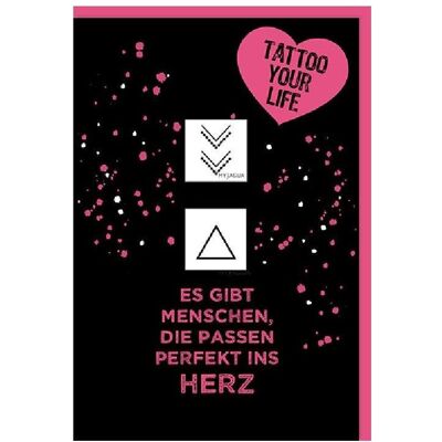 Braun + Company, Carte de vœux + papier à lettres, Carte de tatouage Triangle - Publicité Braun + Company, Carte de vœux + papier à lettres, Carte de tatouage Triangle - Publicité