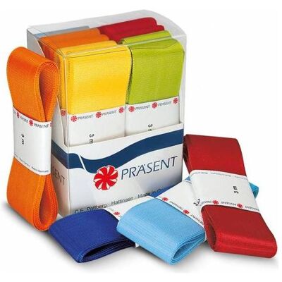 Pattberg, Emballage cadeau, Ruban de satin brin de 10 40mmx3m Europe assorti (10x) - Publicité Pattberg, Emballage cadeau, Ruban de satin brin de 10 40mmx3m Europe assorti (10x) - Publicité