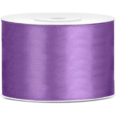 Partydeco, Emballage cadeau, Ruban de satin 50mm lavande (25m) (1x) - Publicité Partydeco, Emballage cadeau, Ruban de satin 50mm lavande (25m) (1x) - Publicité