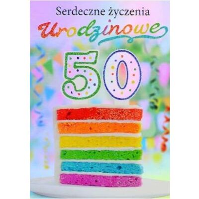 Trend, Carte de vœux + papier à lettres, Grusskarte zum 50. Geburtstag TS43 - Publicité Trend, Carte de vœux + papier à lettres, Grusskarte zum 50. Geburtstag TS43 - Publicité