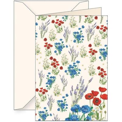 da Vinci, Carte de vœux + papier à lettres, B6 Karte + Umschlag 5692 Wildblumen - Publicité da Vinci, Carte de vœux + papier à lettres, B6 Karte + Umschlag 5692 Wildblumen - Publicité
