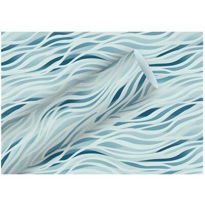Braun + Company, Emballage cadeau, Papier cadeau 2mx70cmBy N.Kft.ws.Soft.Wave seablue - Publicité Braun + Company, Emballage cadeau, Papier cadeau 2mx70cmBy N.Kft.ws.Soft.Wave seablue - Publicité