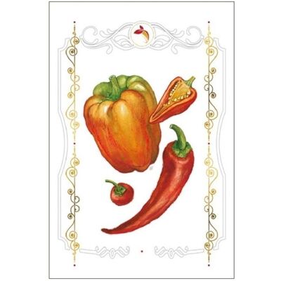 da Vinci, Carte de vœux + papier à lettres, Karte 12x18cm + Paprika-Umschlag - Publicité da Vinci, Carte de vœux + papier à lettres, Karte 12x18cm + Paprika-Umschlag - Publicité
