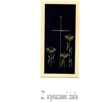 MAK, Carte de vœux + papier à lettres, Kondolenzkarte DL KON01 - Publicité MAK, Carte de vœux + papier à lettres, Kondolenzkarte DL KON01 - Publicité