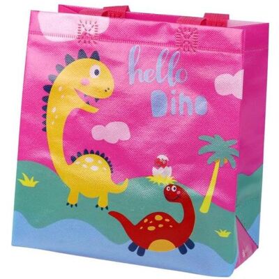 Lean Toys, Emballage cadeau, Dinosaurier-Geschenktüte rosa 23x21,5x11cm - Publicité Lean Toys, Emballage cadeau, Dinosaurier-Geschenktüte rosa 23x21,5x11cm - Publicité