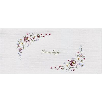 MAK, Carte de vœux + papier à lettres, Glückwunschkarte DL G08 - Blumen - Publicité MAK, Carte de vœux + papier à lettres, Glückwunschkarte DL G08 - Blumen - Publicité