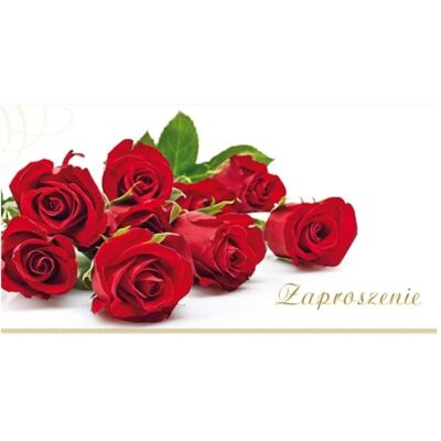 Stamp, Carte de vœux + papier à lettres, Zaproszenia Flowers nr 03 (opakowanie 10 szt) (10 pcs) - Publicité Stamp, Carte de vœux + papier à lettres, Zaproszenia Flowers nr 03 (opakowanie 10 szt) (10 pcs) - Publicité
