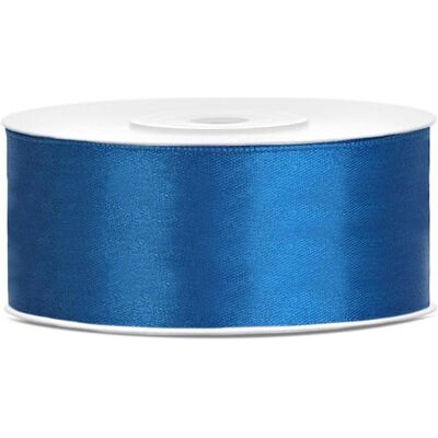 Partydeco, Emballage cadeau, Satin Ribbon, blue, 25mm/25m (1 pc. / 25 lm) (1x) - Publicité Partydeco, Emballage cadeau, Satin Ribbon, blue, 25mm/25m (1 pc. / 25 lm) (1x) - Publicité