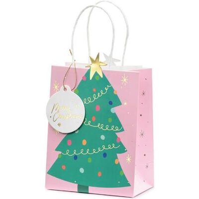 Partydeco, Emballage cadeau, Gift bag Arbre de Noël, mix, 14x20.5x8cm (1 pkt / 1 pc.) (1x) - Publicité Partydeco, Emballage cadeau, Gift bag Arbre de Noël, mix, 14x20.5x8cm (1 pkt / 1 pc.) (1x) - Publicité
