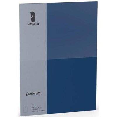 Rössler, Carte de vœux + papier à lettres, Coloretti Cartes B6 Jeans en paquet de 5 non pliées à personnaliser (5 pcs) - Publicité Rössler, Carte de vœux + papier à lettres, Coloretti Cartes B6 Jeans en paquet de 5 non pliées à personnaliser (5 pcs) - Publicité