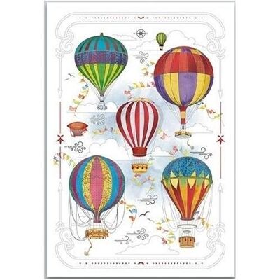da Vinci, Carte de vœux + papier à lettres, Karte 12x18cm + Umschlag Luftballons - Publicité da Vinci, Carte de vœux + papier à lettres, Karte 12x18cm + Umschlag Luftballons - Publicité