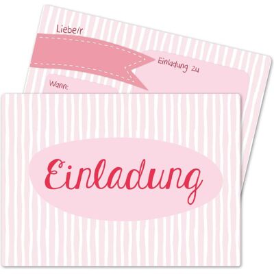 Papierdrachen, Carte de vœux + papier à lettres, 12 cartes d'invitation pour un anniversaire - Rose simple (12 pcs) - Publicité Papierdrachen, Carte de vœux + papier à lettres, 12 cartes d'invitation pour un anniversaire - Rose simple (12 pcs) - Publicité