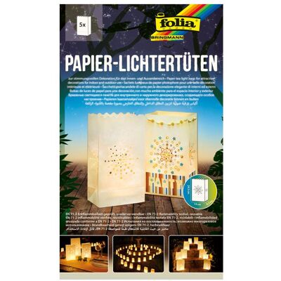 Folia, Emballage cadeau, Papierlichttüten SONNE (5x) - Publicité Folia, Emballage cadeau, Papierlichttüten SONNE (5x) - Publicité