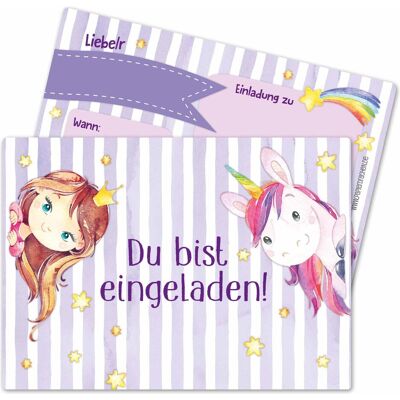Papierdrachen, Carte de vœux + papier à lettres, 12 cartes d'invitation (12 pcs) - Publicité Papierdrachen, Carte de vœux + papier à lettres, 12 cartes d'invitation (12 pcs) - Publicité