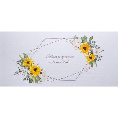 MAK, Carte de vœux + papier à lettres, Hochzeitskarte - Sonnenblumen Aufschrift - Publicité MAK, Carte de vœux + papier à lettres, Hochzeitskarte - Sonnenblumen Aufschrift - Publicité