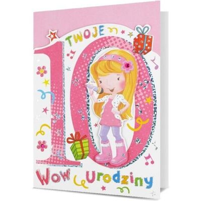 Nuance, Carte de vœux + papier à lettres, Karte B6 Geburtstag 10 - Publicité Nuance, Carte de vœux + papier à lettres, Karte B6 Geburtstag 10 - Publicité