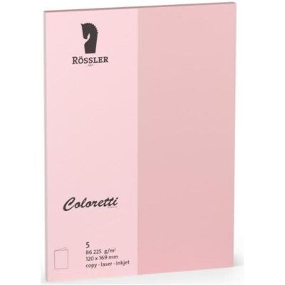 Magni, Carte de vœux + papier à lettres, Cartes Coloretti B6Hd 5 pièces rose (5 pcs) - Publicité Magni, Carte de vœux + papier à lettres, Cartes Coloretti B6Hd 5 pièces rose (5 pcs) - Publicité