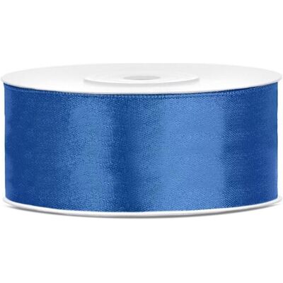 Partydeco, Emballage cadeau, Satin Ribbon, bleu royal, 25mm/25m (1 pc. / 25 lm) (1x) - Publicité Partydeco, Emballage cadeau, Satin Ribbon, bleu royal, 25mm/25m (1 pc. / 25 lm) (1x) - Publicité