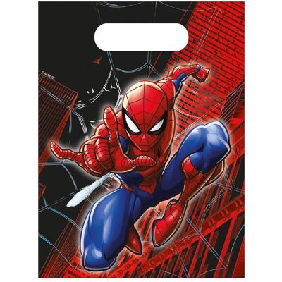 Procos, Emballage cadeau, Spider-Man - 4 Papiertüten - ca. 16 x 22 cm (4x) - Publicité Procos, Emballage cadeau, Spider-Man - 4 Papiertüten - ca. 16 x 22 cm (4x) - Publicité