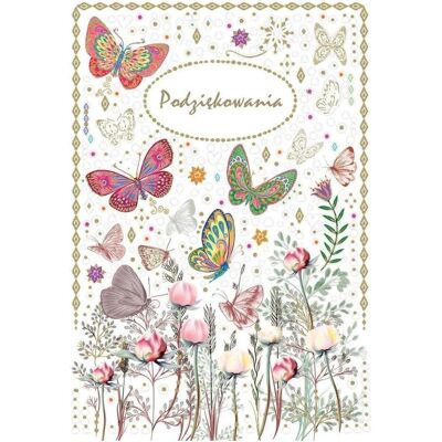 Nuance, Carte de vœux + papier à lettres, Dankeskarte - Publicité Nuance, Carte de vœux + papier à lettres, Dankeskarte - Publicité