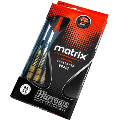 Harrows - Matrix High Grade - 18g - Barillet en Laiton - Fléchettes - Publicité Harrows - Matrix High Grade - 18g - Barillet en Laiton - Fléchettes - Publicité