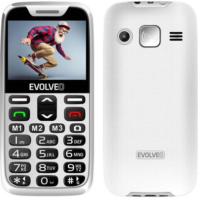 EvolvEO EasyPhone XR - Téléphone senior avec support, Blanc - Publicité EvolvEO EasyPhone XR - Téléphone senior avec support, Blanc - Publicité