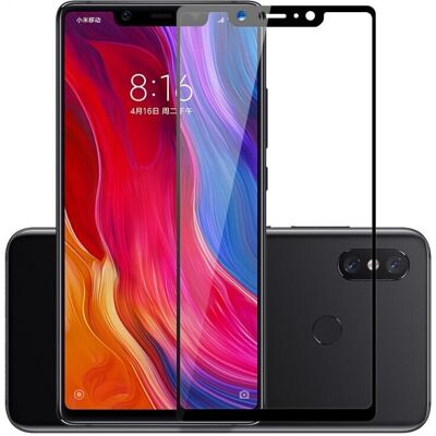 Xiaomi - Mi 8 - 2.5D - Noir - Protection d'écran - Publicité Xiaomi - Mi 8 - 2.5D - Noir - Protection d'écran - Publicité