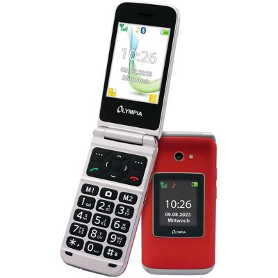 Olympia Vitus 4G - Téléphone à touches, Rouge, 2,80 pouces, 0.30 MP, 16GB - Publicité Olympia Vitus 4G - Téléphone à touches, Rouge, 2,80 pouces, 0.30 MP, 16GB - Publicité