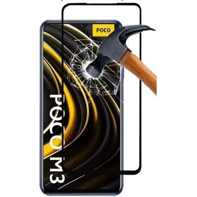 Screenguard Xiaomi Poco M3 Full Screen Protection en verre blindé 2.5D 9H (Xiaomi Poco M3), Téléphone portable : film de protection, Noir - Publicité Screenguard Xiaomi Poco M3 Full Screen Protection en verre blindé 2.5D 9H (Xiaomi Poco M3), Téléphone portable : film de protection, Noir - Publicité