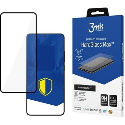 3MK Tempered glass HardGlass Max Black for Xiaomi Poco X7 Pro (1 pcs, Xiaomi Poco X7 Pro), Téléphone portable : film de protection, Noir - Publicité 3MK Tempered glass HardGlass Max Black for Xiaomi Poco X7 Pro (1 pcs, Xiaomi Poco X7 Pro), Téléphone portable : film de protection, Noir - Publicité