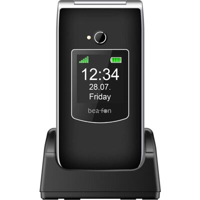 Bea-Fon SL605 (2.40", 1.30 Mpx), Téléphone portable à touches, Noir, Argent - Publicité Bea-Fon SL605 (2.40", 1.30 Mpx), Téléphone portable à touches, Noir, Argent - Publicité