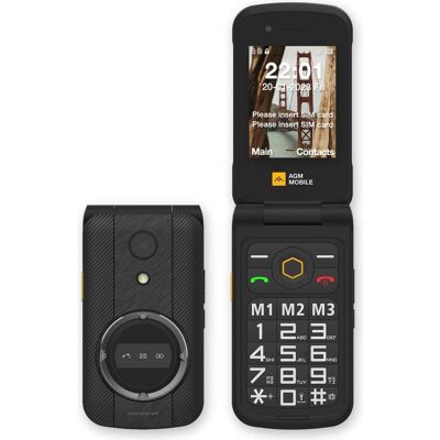 AGM M8 (2.80"), Téléphone portable à touches, Noir - Publicité AGM M8 (2.80"), Téléphone portable à touches, Noir - Publicité