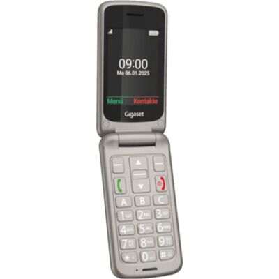 Siemens Gigaset GL595 silver (2.80", 0.30 Mpx), Téléphone portable à touches, Argent - Publicité Siemens Gigaset GL595 silver (2.80", 0.30 Mpx), Téléphone portable à touches, Argent - Publicité