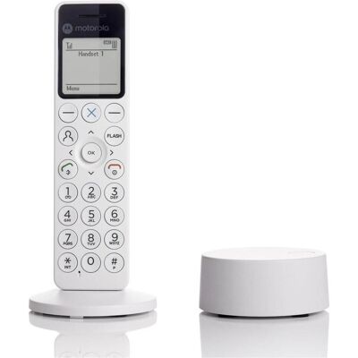 Motorola Dot411, Téléphone, Blanc - Publicité Motorola Dot411, Téléphone, Blanc - Publicité