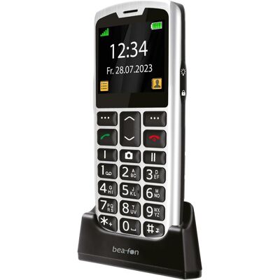 Bea-Fon SL260 ohne Netzteil silber-schwarz (2.20", 0.30 Mpx), Téléphone portable à touches, Multicolore - Publicité Bea-Fon SL260 ohne Netzteil silber-schwarz (2.20", 0.30 Mpx), Téléphone portable à touches, Multicolore - Publicité