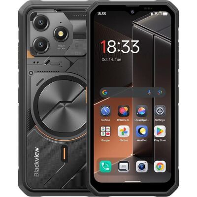 Blackview MOBILE PHONE FORT 100/8/128GB BLACK (128 Go, Cosmic black, 6.56", 4G), Téléphone portable, Noir - Publicité Blackview MOBILE PHONE FORT 100/8/128GB BLACK (128 Go, Cosmic black, 6.56", 4G), Téléphone portable, Noir - Publicité