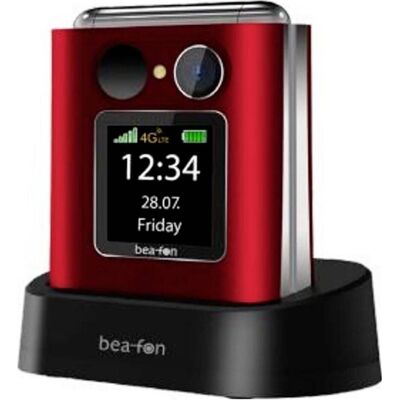 Bea-Fon Fold10 LTE rot-silber (2.20", 0.30 Mpx), Téléphone portable à touches, Rouge - Publicité Bea-Fon Fold10 LTE rot-silber (2.20", 0.30 Mpx), Téléphone portable à touches, Rouge - Publicité