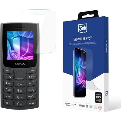 3MK Nokia 105 (2023) - Silky Matt Pro (Nokia 105 (2023)), Pièces de rechange pour appareils mobiles, Noir - Publicité 3MK Nokia 105 (2023) - Silky Matt Pro (Nokia 105 (2023)), Pièces de rechange pour appareils mobiles, Noir - Publicité