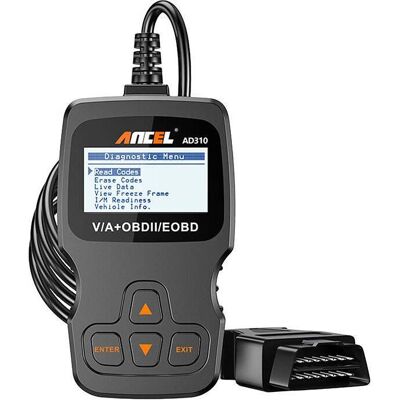 Ancel, Diagnostic embarqué, Scanner de diagnostic OBD2 AD310/AC103 - Publicité Ancel, Diagnostic embarqué, Scanner de diagnostic OBD2 AD310/AC103 - Publicité
