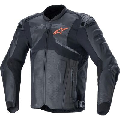 Veste en cuir de moto Atem V5 d'Alpinestars - Noir - 54 - Unisexe - Publicité Veste en cuir de moto Atem V5 d'Alpinestars - Noir - 54 - Unisexe - Publicité